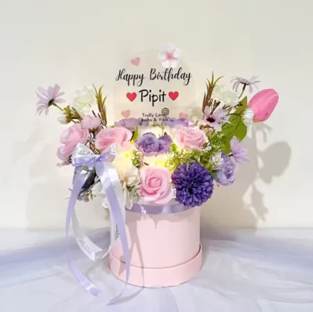 Bloom Box Akrilik Ucapan Ulang Tahun Tangerang